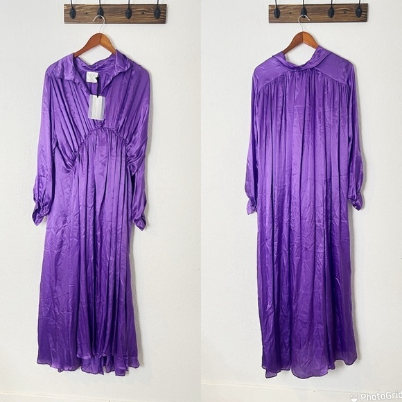 Forte Forte V-neck silk maxi dress - Picture 2 of 6